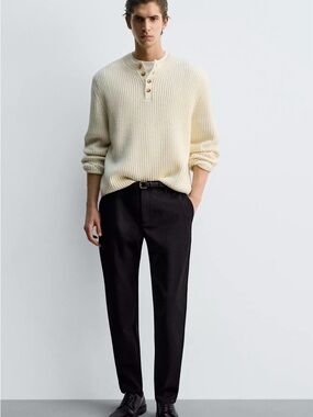 Men's Tailored Dress Pants in Black